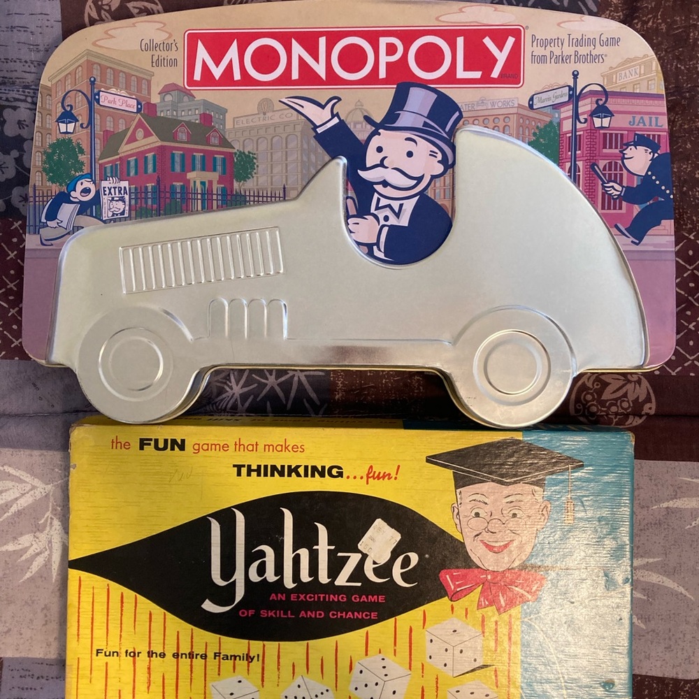 Monopoly and Yahtzee Board Game Combo!!